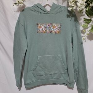 Roxy Floral Green Hoodie